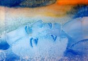 <br />"Spřízněné duše", akvarel na hedvábí<br /> "Soulmates", watercolor on silk <br /> 50x70 cm <br />15.000,- Kc / 555 EUR<br />